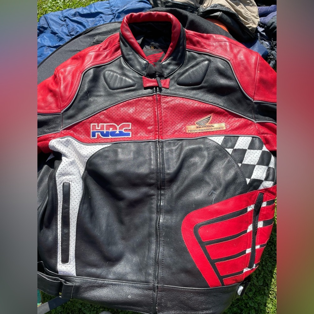 Authentic Honda Motorcycle Racing HRC- Leather Jacket